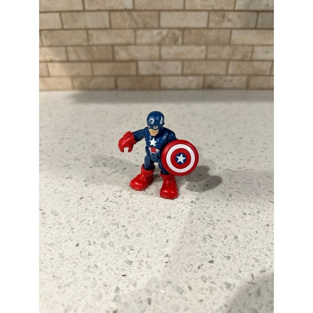 Playskool Heroes Marvel‎ Super Hero Adventures Jungle Squad 2.5" Captain America
